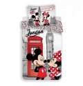 neuveden: Dětské povlečení - Mickey & Minnie v Londýně