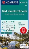 neuveden: Bad Kleinkirchheim, Biosphärenpark Kärntner Nockberge 1:25 000 / turistická