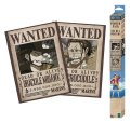 -: One Piece Set plakátů Wanted Mihawk  Crocodile 52 x 38 cm (2 ks)