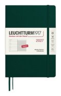 -: Týdenní plánovač & Zápisník Forest Green, Medium A5 2027, anglicky