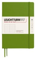 : Zápisník Leuchtturm1917 A5 tvrdé desky Moss tečkovaný
