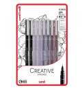 neuveden: Uni Pin Sada linerů - Creative Strokes 8 ks