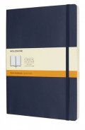neuveden: Zápisník Moleskine - měkké desky, XL, linkovaný - modrý
