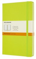 neuveden: Zápisník Moleskine - tvrdé desky, L, linkovaný - limetka