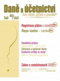 Děrgel Martin: DaÚ 4-5/2022 Registrace plátce v roce 2022, Repo sazba – sankc, Zákon o zam