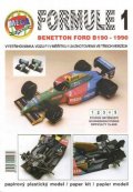 Antonický Michal: Formule 1: Benetton Ford B190 - 1990/papírový model