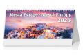 neuveden: Kalendář stolní 2026 - Města Evropy/Mestá Európy