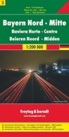 neuveden: AK 0203 Bavorsko sever, střed 1:200 000 / automapa