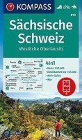 neuveden: Sächsische Schweiz, Westliche Oberlausitz 1:50 000 / turistická mapa KOMPAS