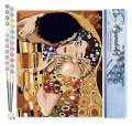 : Malování podle čísel - Gustav Klimt Polibek bez rámu 40x50cm