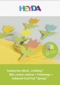 neuveden: HEYDA Blok barevných kartonů 300 g A4 - tulipán 10 listů