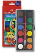 neuveden: Faber - Castell Vodové barvy 24 mm - 12 barev