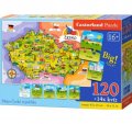 neuveden: Puzzle mapa Česká republika 120 dílků + 14x kvíz