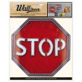 neuveden: Wall decor Retro STOP - samolepící dekorace 30,5x38 cm