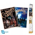 neuveden: Harry Potter Set plakátů: Bradavice  Příčná ulice 2 ks