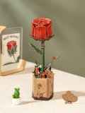neuveden: NiXiM Dřevěné 3D puzzle/Červená růže