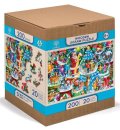 neuveden: Wooden City Puzzle Vánoční koule 200 dílků, dřevěné