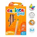 neuveden: Carioca multifunkční voskovky 3v1 Baby - 6 ks