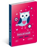 neuveden: Školní diář Sovy - září 2018 – prosinec 2019, 9,8 x 14,5 cm
