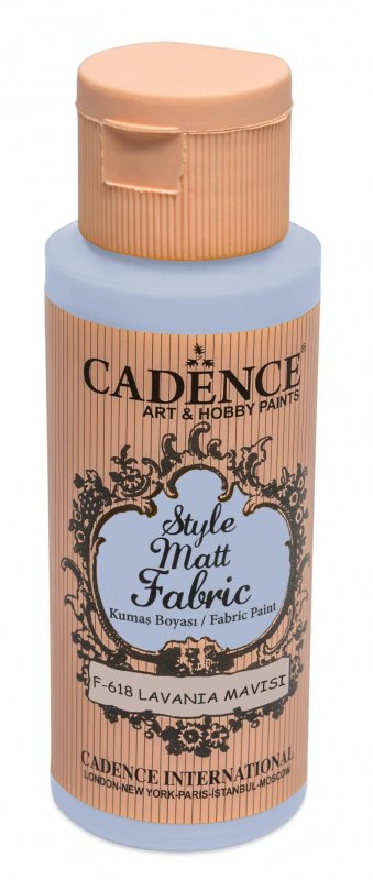 neuveden: Textilní barva Cadence Style Matt Fabric - levandulová modrá / 50 ml