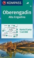 neuveden: Oberengadin / Alta Engadina 1:40 000 / turistická mapa 99