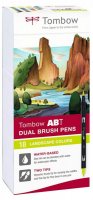 neuveden: Tombow Oboustranný štětcový fix ABT - Landscape colors 18 ks