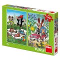 neuveden: Puzzle Krtek se raduje 2x48 dílků