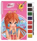 neuveden: Winx Club Bloom - Omalovánky s vodovými barvami (růžová)