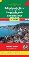 neuveden: AK 0704 Dalmatské pobřeží 1:100.000 (Šibenik - Split - Vis, list 2) / autom