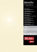 neuveden: Metalický papír A4 130 g - champagne 50 ks