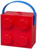 neuveden: Svačinový box LEGO s rukojetí - červený