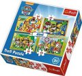 neuveden: Trefl Puzzle Tlapková patrola - Vždy včas 4v1