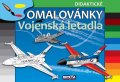neuveden: Vojenská letadla - didaktické omalovánky