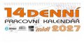 : Stolní pracovní kalendář 2027 MIDI 14denní