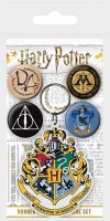 neuveden: Harry Potter Sada odznaků a klíčenky