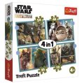 neuveden: Puzzle Star Wars: Mandalorian 4v1 (35, 48, 54, 70 dílků)