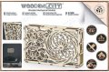 neuveden: Wooden City Puzzle 3D Kinetický obraz, dřevěné