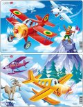 neuveden: Puzzle MIDI - Letadla - planes/13 dílků (2 druhy)
