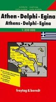 neuveden: Athen, Delphi,Egina 1:250 000 /automapa
