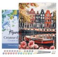 : Malování podle čísel - Průplav V Amsterodamu na rámu 40x50cm