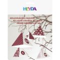 neuveden: HEYDA Adventní kalendář krabičky - červený 24 ks