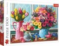 neuveden: Trefl Puzzle Kytice ve váze / 1500 dílků