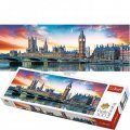 neuveden: Trefl Puzzle Big Ben a Westminsterský palác, Londýn / 500 dílků Panoramatic