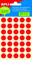 neuveden: Samolepicí etikety O 13 mm - červené