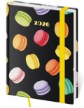 neuveden: Diář 2026 denní B6 Vario - Macarons s gumičkou