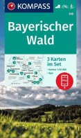 : Bayerischer Wald 1:50 000 / sada 3 turistických map KOMPASS 198