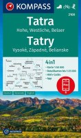 : Vysoké, Západní a Belianské Tatry 1:50 000 / turistická mapa KOMPASS 2100