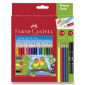 neuveden: Faber - Castell Pastelky trojhranné 18 ks + 4ks + 2ks tužek