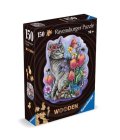 neuveden: Dřevěné puzzle Kouzelná kočka 150 dílků