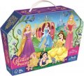 neuveden: Trefl Puzzle v kufříku Disney: Šťastné princezny 70 dílků, třpytivé